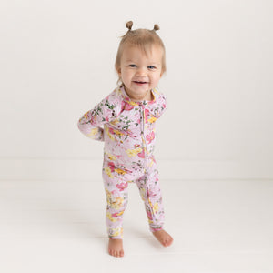 Shop Posh Peanut Convertible Baby Romper Baby Zippered One Piece in Gaia at Purple Owl Boutique