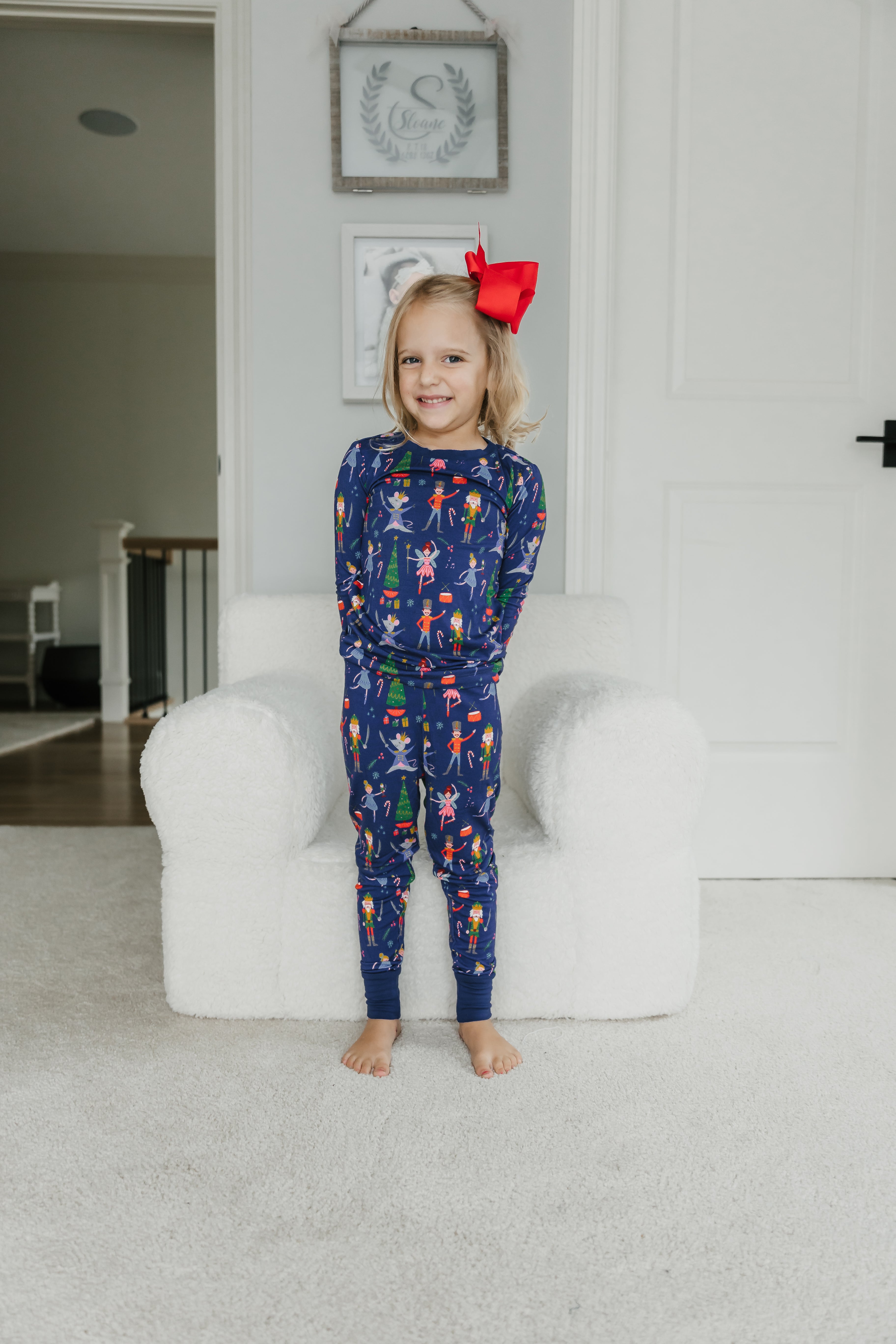 Kiki + Lulu Holiday Nutcracker Toddler Pajamas Purple Owl Boutique