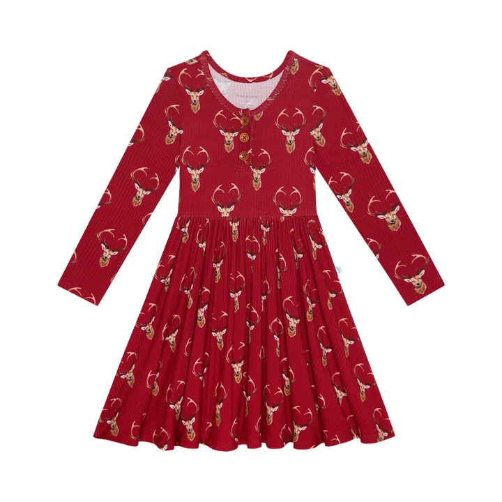 white christmas dresses Posh Peanut Kids Renia Ruffled Cap Sleeve Hi Low Dress Size 8 Years main image 1