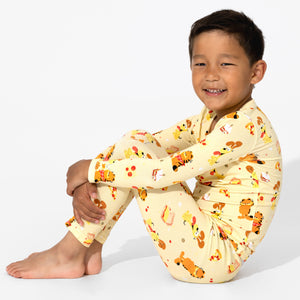 Bellabu Bear Garfield: The Movie Bamboo Pants Set Kids Long Sleeved Pajamas