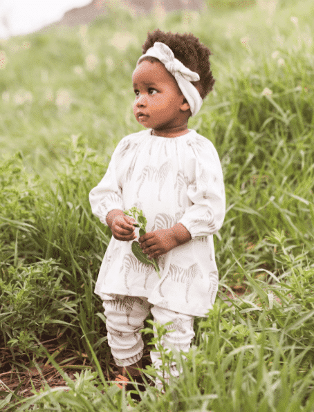 MilkBarn Baby Organic Cotton Dress and Legging Set